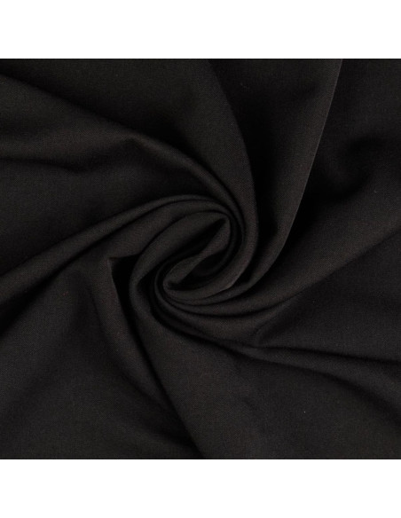 Tessuto gabardine morbido - Nero