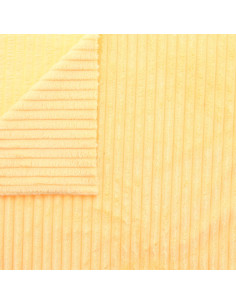 Tessuto minky a coste larghe - Giallo 2