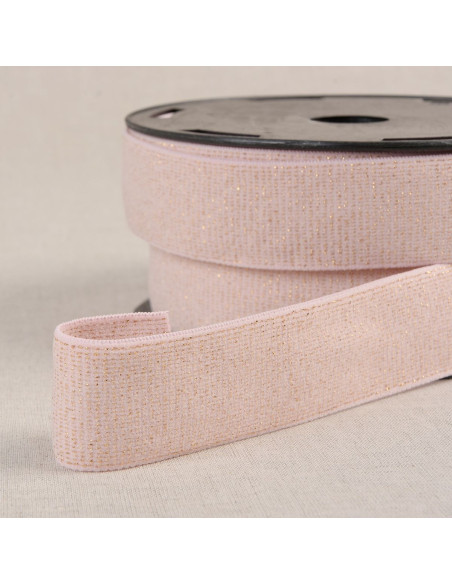 Boxer elastico glitterato - Rosa e oro