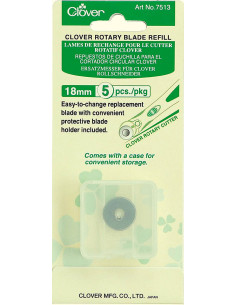 5 lame di ricambio per taglierino Clover - 18 mm