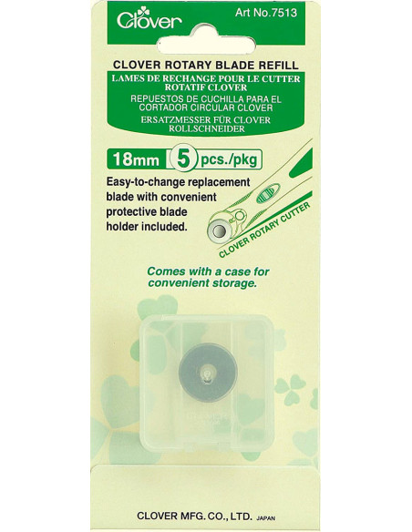5 lame di ricambio per taglierino Clover - 18 mm