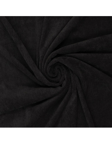Tessuto a coste - Nero