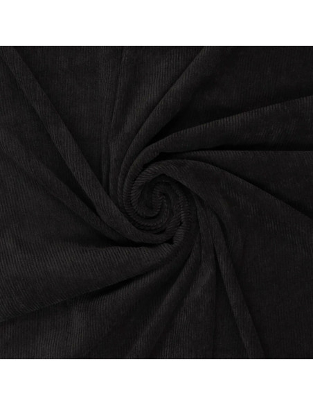 Tessuto a coste - Nero