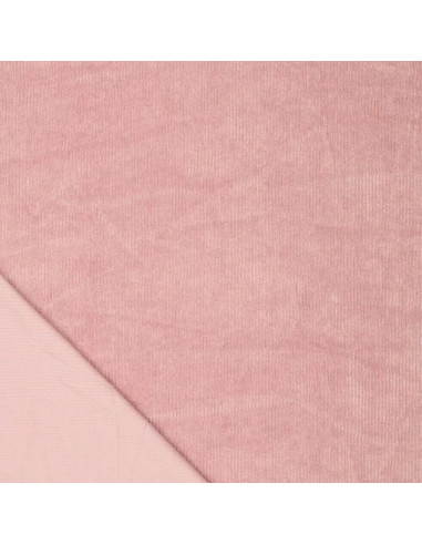 Tessuto a coste - Rosa antico chiaro