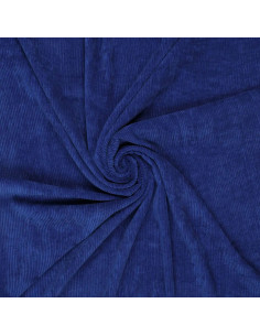 Tessuto a coste - Blu reale