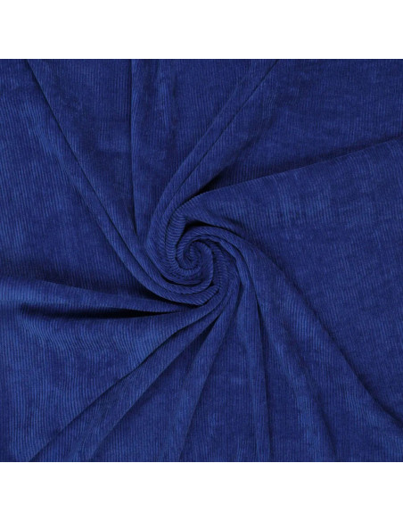 Tessuto a coste - Blu reale