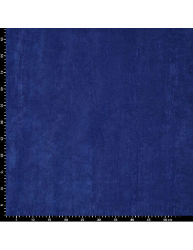 Tessuto a coste - Blu reale