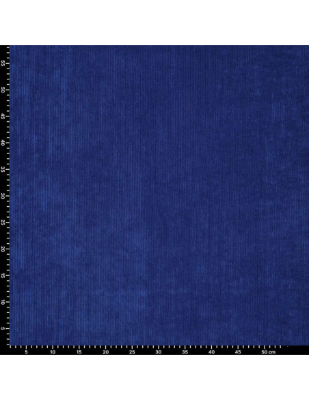 Tessuto a coste - Blu reale