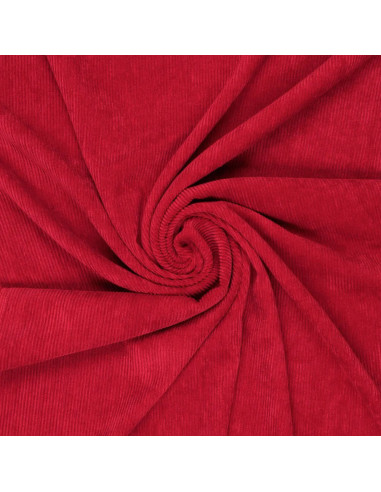 Tessuto a coste - Rosso