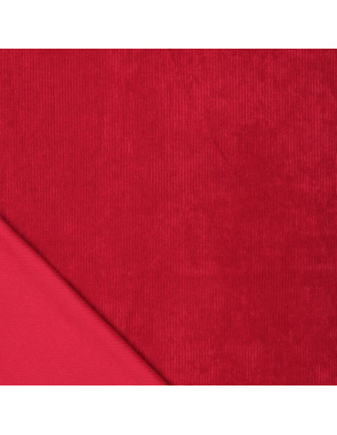 Tessuto a coste - Rosso