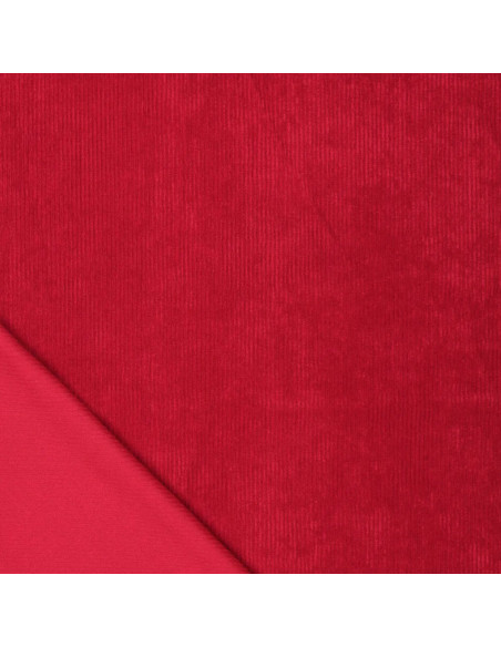 Tessuto a coste - Rosso