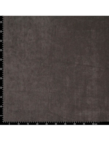 Tessuto velluto a coste - Grigio scuro