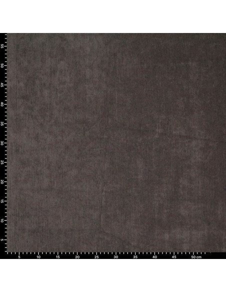 Tessuto velluto a coste - Grigio scuro