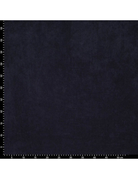 Tessuto a coste - Blu marino