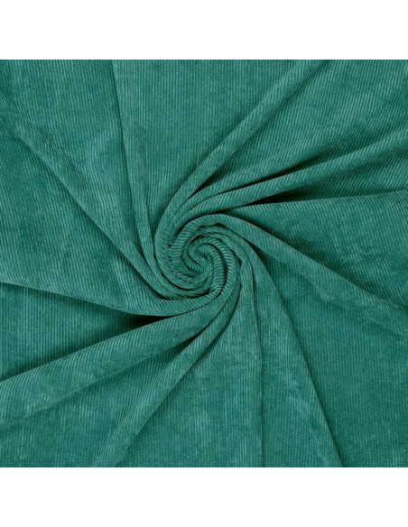 Tessuto velluto a coste - Verde Malachite