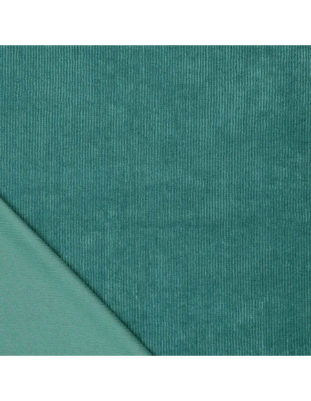 Tessuto velluto a coste - Verde Malachite