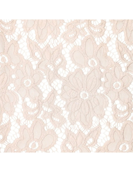 Tessuto guipure elasticizzato Bloom - Beige