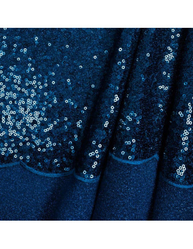 Tessuto paillettes - Blu