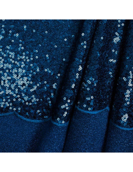 Tessuto paillettes - Blu