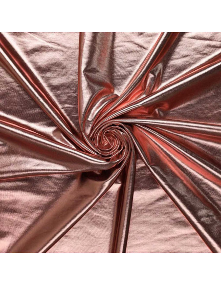 Tessuto lamé elasticizzato - Rosa chiaro