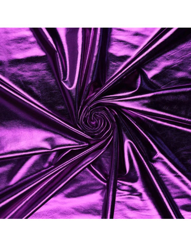 Tessuto lamé elasticizzato - Viola
