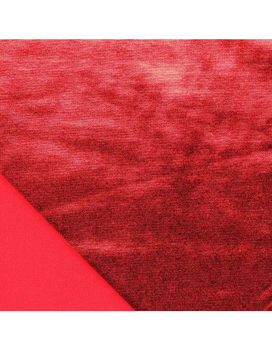 Tessuto lamé elasticizzato - Rosso