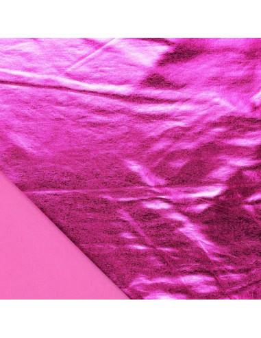 Tessuto lamé elasticizzato - Fucsia