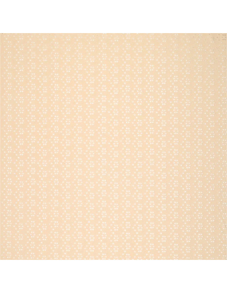Tessuto ricamato inglese elasticizzato - Beige chiaro