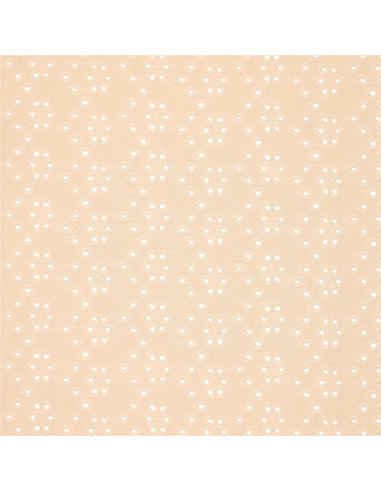 Tessuto ricamato inglese elasticizzato - Beige chiaro