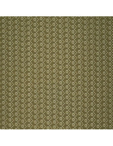 Tessuto ricamato inglese elasticizzato - Kaki