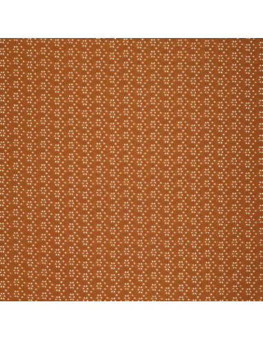Tessuto ricamato inglese elasticizzato - Nocciola