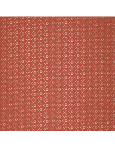 Tessuto ricamato inglese elasticizzato - Mattone 2