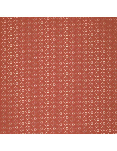 Tessuto ricamato inglese elasticizzato - Mattone