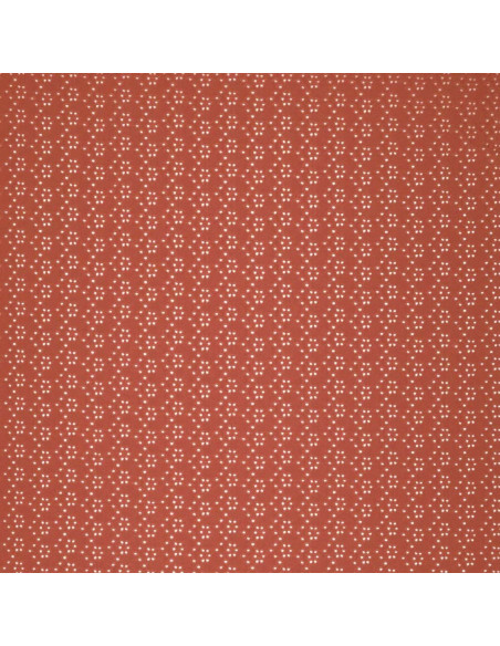 Tessuto ricamato inglese elasticizzato - Mattone