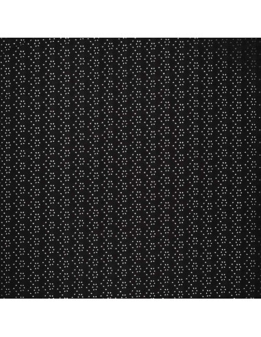 Tessuto ricamato inglese elasticizzato - Nero
