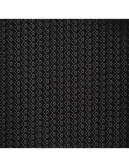 Tessuto ricamato inglese elasticizzato - Nero