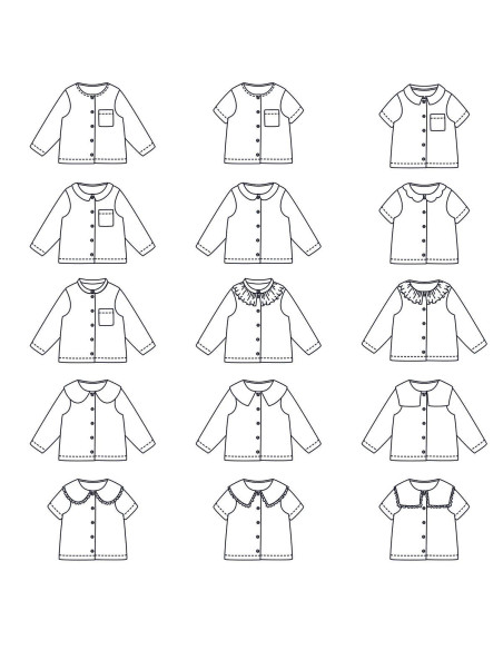 Modello di camice unisex Rio - Ikatee