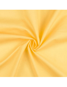 Tessuto cotone cretonne tinta unita - Giallo paglierino