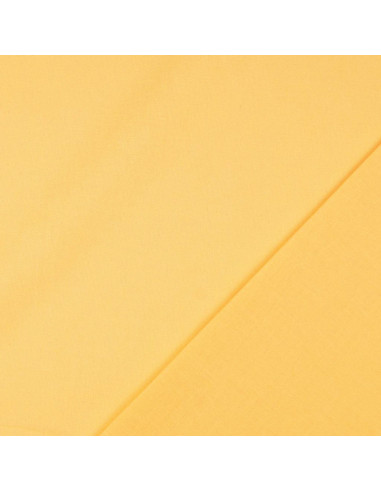 Tessuto cotone cretonne tinta unita - Giallo paglierino