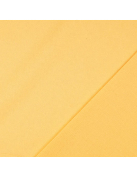 Tessuto cotone cretonne tinta unita - Giallo paglierino