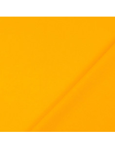 Tessuto cotone cretonne tinta unita - Giallo zafferano 2