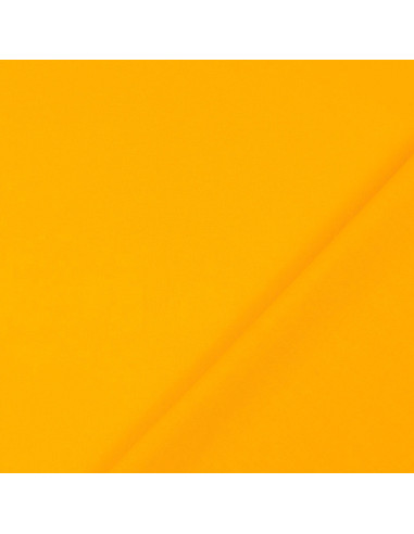 Tessuto cotone cretonne tinta unita - Giallo zafferano