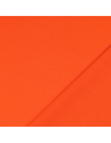 Tessuto cotone cretonne tinta unita - Arancione