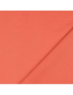 Tessuto cotone cretonne tinta unita - Arancione carota 2