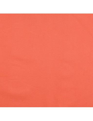 Tessuto cotone cretonne tinta unita - Arancione carota