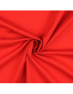 Tessuto cotone cretonne unito - Rosso