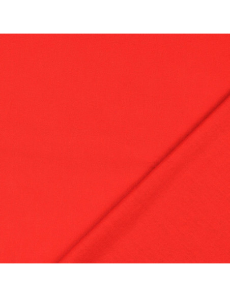 Tessuto cotone cretonne unito - Rosso