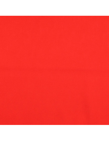 Tessuto cotone cretonne unito - Rosso