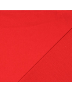 Tessuto cotone cretonne unito - Rosso papavero 2