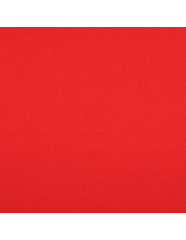 Tessuto cotone cretonne unito - Rosso papavero